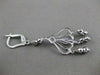 ESTATE 14KT WHITE GOLD LEVERBACK HANGING FILIGREE EARRINGS 64MM x 18MM #19421