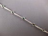 2.30CT DIAMOND & AAA EMERALD 14KT WHITE GOLD 3D ROUND BEZEL LOVE TENNIS BRACELET