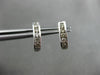 ESTATE .20CT DIAMOND 14KT WHITE GOLD 3D 5 STONE CLASSIC UMBRELLA STUD EARRINGS