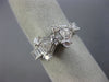 ESTATE 1.28CT DIAMOND 18KT WHITE GOLD 3D CLASSIC MULTI SHAPE TRIANGULAR FUN RING