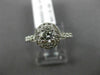 ESTATE .95CT ROUND DIAMOND 14KT WHITE GOLD CLASSIC 4 PRONG HALO ENGAGEMENT RING