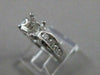 ESTATE .48CT ROUND DIAMOND PLATINUM 3D SEMI MOUNT ENGAGEMENT RING EF VVS 20173