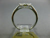 ESTATE LARGE .84CT DIAMOND 18K WHITE GOLD 3D PEAR SHAPED ENGAGEMENT PROMISE RING