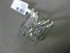 ESTATE .69CT ROUND DIAMOND 18K WHITE GOLD 3D HANDCRAFTED CRISS CROSS X LOVE RING