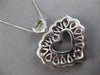 LARGE 7.5CT DIAMOND & AAA PINK SAPPHIRE 14KT WHITE GOLD 3D DOUBLE HEART PENDANT