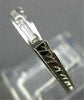 ANTIQUE .17CT DIAMOND 14K W GOLD 3 STONE BAGUETTE & ROUND ANNIVERSARY RING #7390
