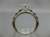 ESTATE .08CT DIAMOND 14K WHITE & ROSE GOLD 3D 6 PRONG SEMI MOUNT ENGAGEMENT RING