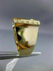 ESTATE MASSIVE 8.99CT DIAMOND & CITRINE & RUBY 14K YELLOW GOLD SQUARE FUN RING