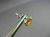 ESTATE 1.51CT DIAMOND & YELLOW SAPPHIRE 14KT WHITE GOLD ROUND HALO STUD EARRINGS