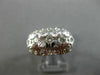 ANTIQUE WIDE .50CT DIAMOND PLATINUM 3D FILIGREE WEDDING ANNIVERSARY RING #26220