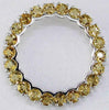 2.40CT AAA CITRINE 14KT WHITE GOLD 3D ROUND CLASSIC CIRCLE OF LIFE FUN PENDANT