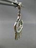 ESTATE LARGE 1.75CT DIAMOND 18K WHITE GOLD ETOILE DREAM CATCHER HANGING EARRING