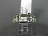 ESTATE .60CT DIAMOND 14KT WHITE GOLD 3D SQUARE SEMI MOUNT ENGAGEMENT RING #2420