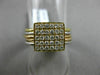 ESTATE .42CT DIAMOND 18KT WHITE YELLOW & ROSE GOLD 3D MULTI BAND PAVE FUN RING