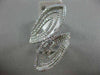 ESTATE LARGE 1.26CT DIAMOND 14KT WHITE GOLD 3D MULTI DOUBLE LEAF OPEN FUN RING