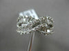 ESTATE 1.99CT BAGUETTE DIAMOND 18KT WHITE GOLD 3D CRISS CROSS INFINITY LOVE RING