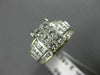 ESTATE LARGE 2.15CT ROUND & PRINCESS DIAMOND 14KT GOLD 3D ENGAGEMENT RING #21530