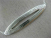 ESTATE LARGE 1.20CT DIAMOND 14K WHITE GOLD MARQUISE SHAPE PAVE FILIGREE NECKLACE