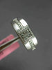 WIDE .36CT DIAMOND 18K WHITE GOLD 3D ROUND & PRINCESS INVISIBLE ANNIVERSARY RING