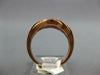 WIDE 1.4CT DIAMOND & AAA RUBY 14K ROSE GOLD MULTI ROW INFINITY FILIGREE FUN RING