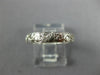 ANTIQUE .36CT DIAMOND 18KT WHITE GOLD FILIGREE ETERNITY ANNIVERSARY RING #1206