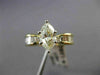 ESTATE 1.93CT DIAMOND 14KT WHITE & YELLOW GOLD MARQUISE ENGAGEMENT RING #21644