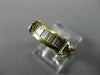 ESTATE .60CT DIAMOND 14KT WHITE & YELLOW GOLD 3D WEDDING ANNIVERSARY RING #1001