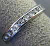 ESTATE .60CT DIAMOND 14KT WHITE GOLD 3D CLASSIC CHANNEL ANNIVERSARY RING #19399