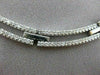 ESTATE WIDE 3.45CT DIAMOND 14KT WHITE GOLD FLAT CHOKER NECKLACE AMAZING #654
