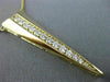 ESTATE .50CT DIAMOND 14K YELLOW GOLD 3D TRILLION TRIANGULAR ANCHOR LOVE NECKLACE