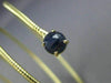 ESTATE WIDE 5.0CT AAA SAPPHIRE 14KT YELLOW GOLD FLEXIBILE SNAKE BANGLE BRACELET