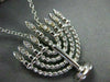 ANTIQUE .09CT DIAMOND 14KT WHITE GOLD 3D CLASSIC FILIGREE MENORAH PENDENT #2325