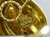 ESTATE LARGE HENRY DUNAY 18K YELLOW GOLD LEAF FLAME HANDCRAFTED CLIP ON EARRINGS