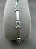 ESTATE 1.53CTW DIAMOND 18KT WHITE GOLD BEZEL LINK TENNIS BRACELET STUNNING #1470