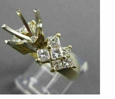 ESTATE LARGE 1.65CT DIAMOND 14KT TWO TONE GOLD SEMI MOUNT ENGAGEMENT RING #18016