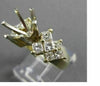 ESTATE LARGE 1.65CT DIAMOND 14KT TWO TONE GOLD SEMI MOUNT ENGAGEMENT RING #18016