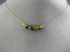 ESTATE AAA TIGER EYE 14K YELLOW GOLD CLASSIC FLEXIBLE BEADED FUN NECKLACE #26207
