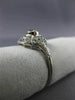 ANTIQUE .76CT OLD MINE DIAMOND PLATINUM GOLD 3D FILIGREE ENGAGEMENT RING #26496