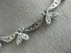ANTIQUE 1.50CT DIAMOND 18KT WHITE GOLD 3D CLASSIC FLORAL DROP NECKLACE #4965