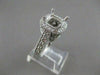 ESTATE 1.93CTW DIAMOND 14K GOLD RING SQUARE SEMI MOUNT ENGAGEMENT FILIGREE 20963