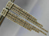 ESTATE WIDE & LONG 1.80CT DIAMOND 14KT WHITE GOLD 3D TRIPLE BAR EARRINGS #18425