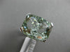 ESTATE EXTRA LARGE 15.22CT DIAMOND & AAA GREEN AMETHYST 14KT WHITE GOLD 3D RING