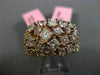 ESTATE LARGE 4.29CT PINK DIAMOND 18KT ROSE GOLD 3D MULTI SHAPE ANNIVERSARY RING