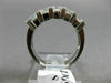 ESTATE WIDE 1.50CT DIAMOND 14KT WHITE GOLD 3D FIVE STONE ANNIVERSARY RING #1345