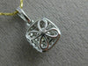 ESTATE .79CT WHITE & FANCY YELLOW DIAMOND 18K 2 TONE GOLD 3D DOUBLE HALO PENDANT
