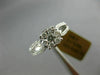 ESTATE .66CT DIAMOND 14KT WHITE GOLD 3D CLASSIC INVISIBLE ROUND ENGAGEMENT RING