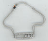 .72CT DIAMOND 18KT WHITE GOLD 3D PAST PRESENT FUTURE ADJUSTABLE FLOATINGBRACELET