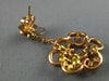ESTATE 2.76CT MULTI COLOR FANCY DIAMOND 18KT TWO TONE GOLD 3D FLOWER EARRINGS