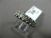 ESTATE .65CT ROUND DIAMOND 14KT WHITE GOLD 7 STONE WEDDING ANNIVERSARY RING 5mm