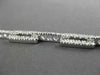 ESTATE WIDE 2.58CT DIAMOND 14KT WHITE GOLD RECTANGULAR CLASSIC TENNIS BRACELET